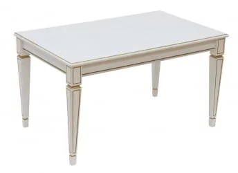 Стол журнальный Васко В 81 белый ясень/золото