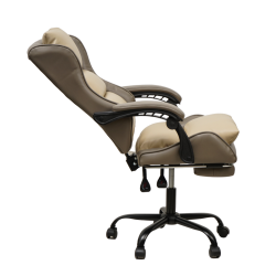 Кресло 897 KINGQUEEN, цвет светло-серый/бежевый, 897-lgray-beige