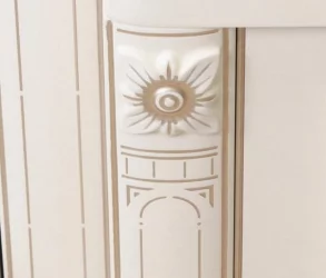 Шкаф для одежды многофункциональный с колоннами Венеция 32.22 Сосна Астрид Ваниль