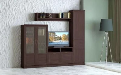 Модульный шкаф в гостиную Лира 44 Дуб нортон темный