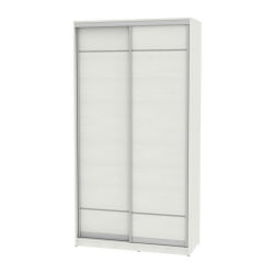 Шкаф-купе белый B-220х120х60-2(ВД-D7D7)