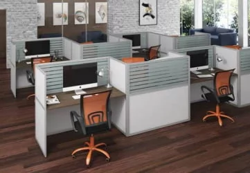 Перегородка со стеклом 1300 мм RAND RP130SG160 Серый