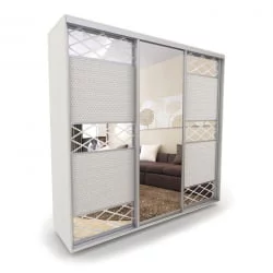 Шкаф-купе 3-х дверный Акцент-Лайн КР 1500х600 Выбеленное дерево