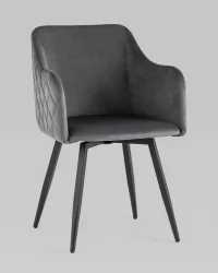 Стул Ника вращающийся велюр Серый