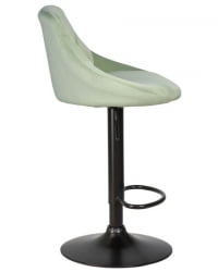 Стул барный DOBRIN LOGAN BLACK (мятный велюр (MJ9-87)) 2 шт