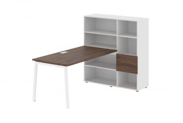 Рабочая станция EDIS ELRST 1215 Дуб Денвер темный Белый Белый
