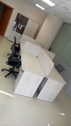 Экран разделительный прямой Glassy 5.14.06 Дуб сантана светлый