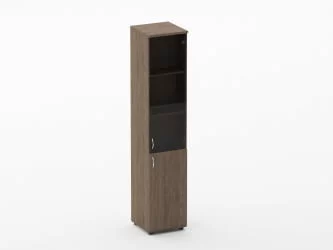 Шкаф высокий со стеклом Twin 16.16.13Пр Дуб Верцаска