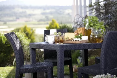 Стол для дачи Melody Quartet Капучино