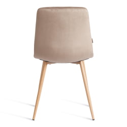 Металлический стул CHILLY (mod. JSC-220) Велюр/металл , 44,5х52,5х88 см, Beige (бежевый) HLR8 / натуральный