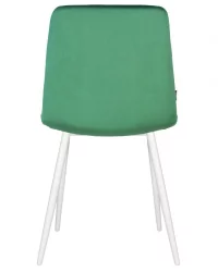 Металлический стул DOBRIN CHILLY (Темно-зеленый Holland 30, основание белое)