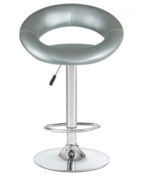 Стул барный ДОБРИН МИРА (серебряный) 2 шт / DOBRIN MIRA