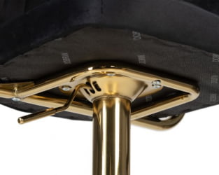 Стул барный DOBRIN CHARLY GOLD (черный велюр (MJ9-101)) 2 шт