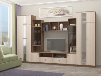 Стенка Элегия Ясень шимо светлый/темный