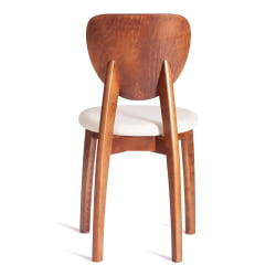 Стул DIAMANTE мягкое сидение бук, 42x42x85см, коричневый, ткань Tenerife Cream