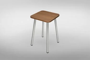 Табуретка ХРОМ ЛДСП орех КОМПЛЕКТ 2 шт.