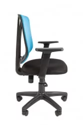 Кресло офисное CHAIRMAN 626 Черный Синяя сетка