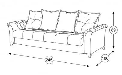 Диван-кровать Ирис ТД 963 Лекко Фог/Фибра Розы
