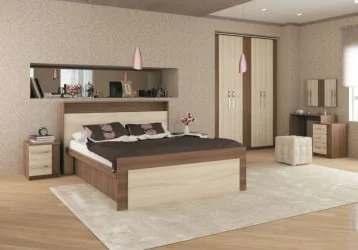 Кровать без подъемного механизма Морфей SN01.10A Ясень Шимо темный/Ясень Шимо светлый