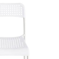 Стул ADDE (mod. C-049) металл/пластик, 39 х 49 х 78 см, White(белый) разборный
