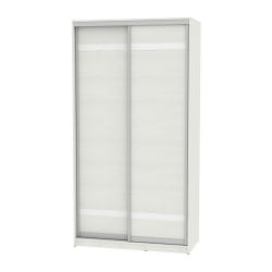 Шкаф-купе белый B-220х120х60-2(ВД-D9D9)