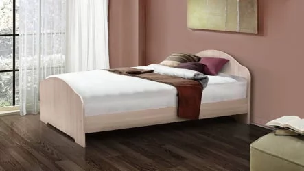 Кровать на уголках №1 1200*2000 Ясень Шимо светлый