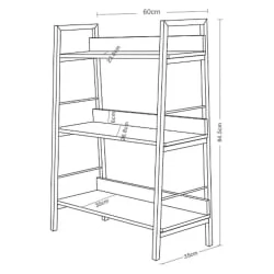 Стеллаж в детскую BRABIX LOFT SH-002 Мореный дуб