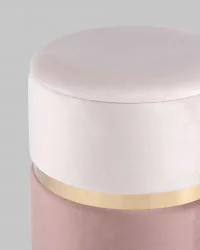 Банкетка Кэрри с ящиком велюр Розовый