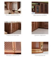 Кухонный гарнитур Кантри №06 Ноче Таволато