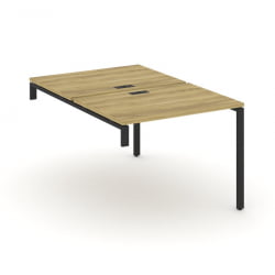 Двойной стол-надставка на опорную тумбу CONCEPT CN.DSN-001 Дуб Винченцо Черный