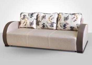 Диван прямой Европа-1 арена дарк браун саваж 4 микровелюр 24-3