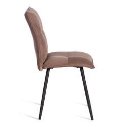 Стул обеденный Sweet велюр, 46х55х88, бежевый/черный, (Porsche 5)
