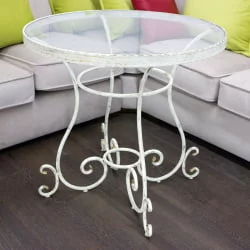 Маленький обеденный стол Ривьера круглый d-800мм h-750мм цвет №7