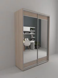 Шкаф-купе 2-х дверный Акцент-Лайт 3 1600х600 Ясень шимо светлый