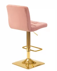 Стул барный DOBRIN GOLDIE Пудрово-розовый велюр MJ9-32