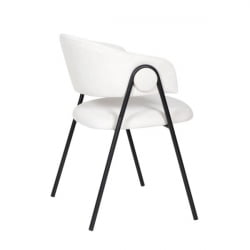 Стул Колин вельвет молочный