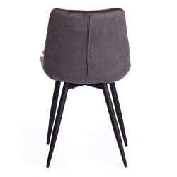 Стул ABRUZZO ( mod. 8060 ) металл,ткань, 42 х 60 х 84 х 49 см, серый вельвет (HLR-21)