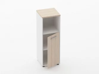 Шкаф 2 узкий закрытый с нишей Deka 10.12.11Пр Туя/Белый