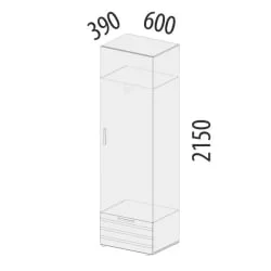 Бельевой шкаф Денвер 400.01