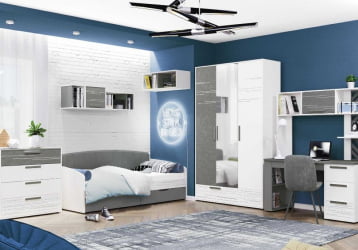 Шкаф трехдверный с зеркалом Аляска 502.28