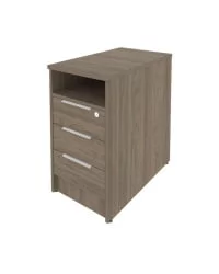 Тумба приставная Metal System Б.ТП-1 Вяз/Белый