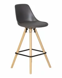 Стул полубарный DOBRIN RONNI Темно-серый GR-04