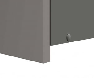 Шкаф торцевой закрытый левый Грейс 105.16 Оникс Кубанит