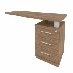 Тумба под оргтехнику First KTP-2 (R) Дуб Табак