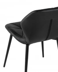 Стул Эдвин экокожа черный 4 шт