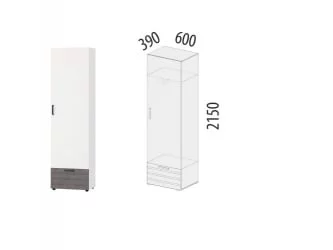 Бельевой шкаф Денвер 400.01