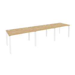 Рабочая станция на П-образном м/к ONIX O.MP-RS-3.2.8 Тиквуд Светлый/Белый