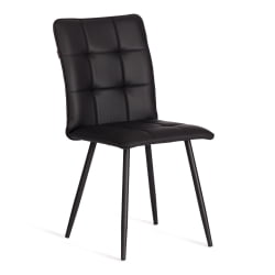 Стул обеденный Bari LT, экокожа, черная, 41х55х89 см