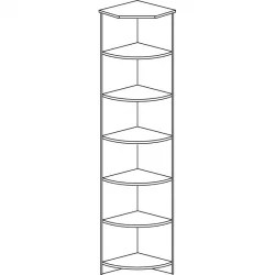 Черный шкаф 607  Денвер темный