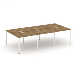 Рабочая станция двухсторонняя на 6 мест CONCEPT CN.DRS-009 Сандал Янтарный Белый